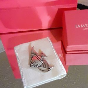 Retired James Avery Angelfish pendant / brooch